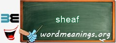 WordMeaning blackboard for sheaf